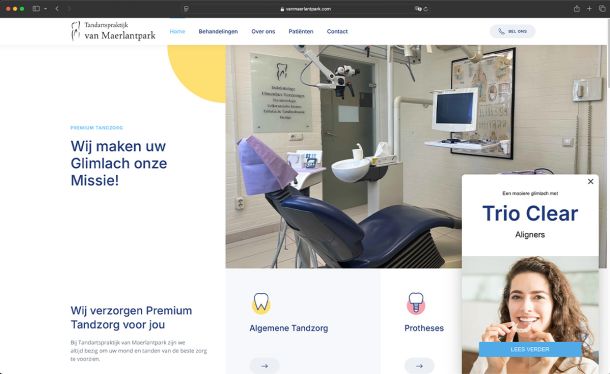 Tandartspraktijk van Maerlantpark Website