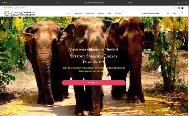 Ghekko Website Design: Support Somboon Legacy