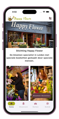 Flutter App voor Stichting Happy Flower in Leiden