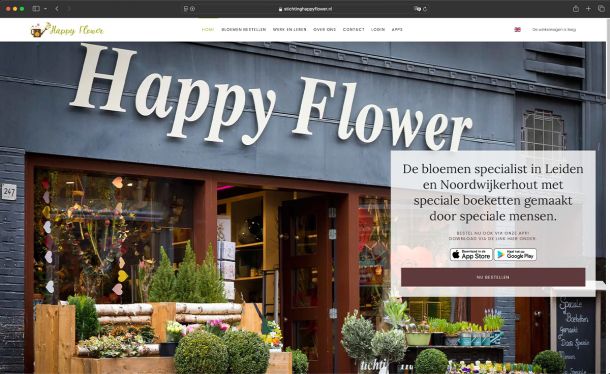 Ghekko Website Design: Stichting Happy Flower