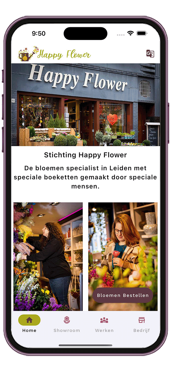 Happy Flower Bloemenwinkel iOS App